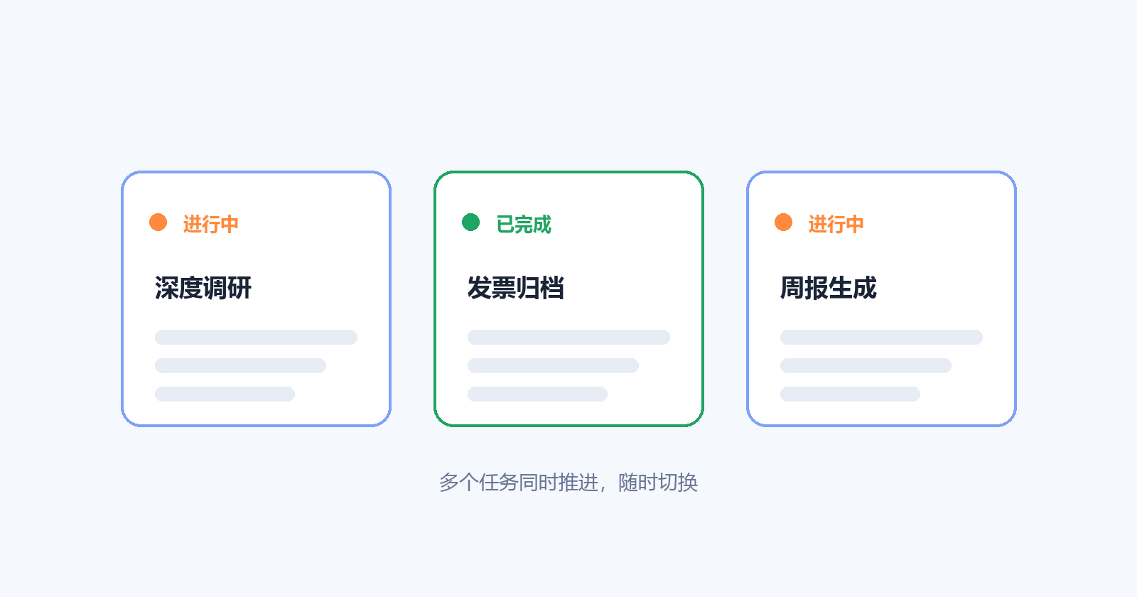 长任务 + 短任务，一起并行跑