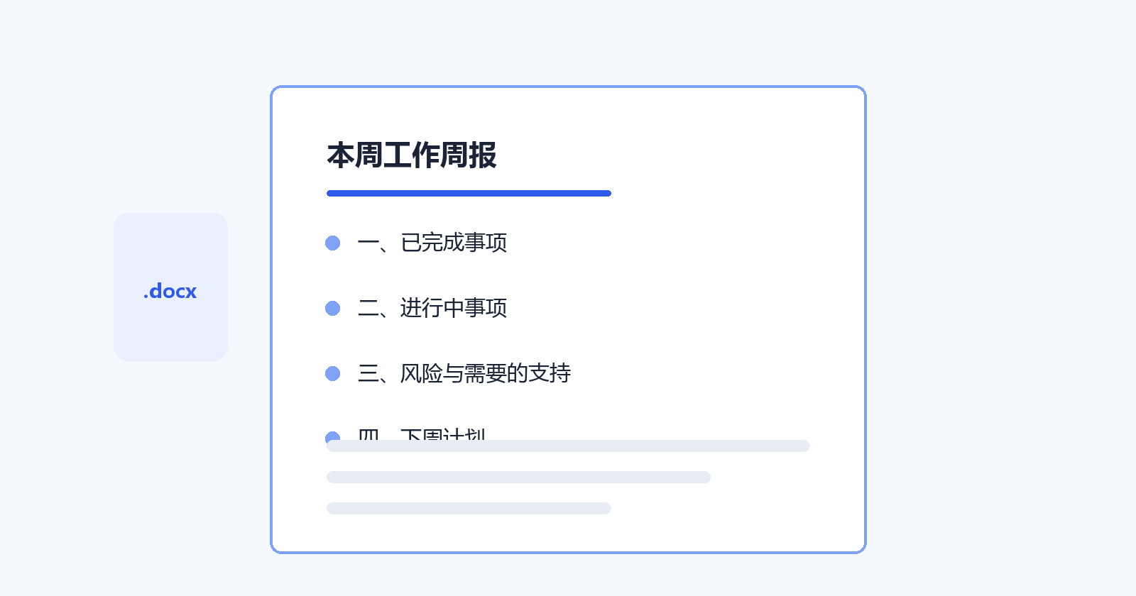 Word 成稿:先列要点,再让它写